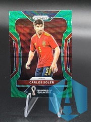 2022 Prizm FIFA World Cup Qatar Green Wave Prizm #219 Carlos Soler Spain